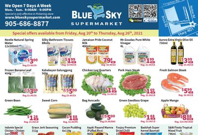 Blue Sky Supermarket (Pickering) Flyer August 20 to 26