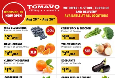 Tomavo Flyer August 20 to 26