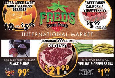 Fred's Farm Fresh Flyer August 18 to 24