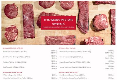Denninger's Weekly Specials August 18 to 24