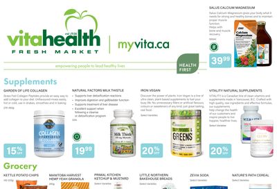 Vita Health Fresh Market Flyer August 20 to September 5