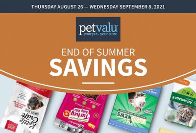 Pet Valu Flyer August 26 to September 8