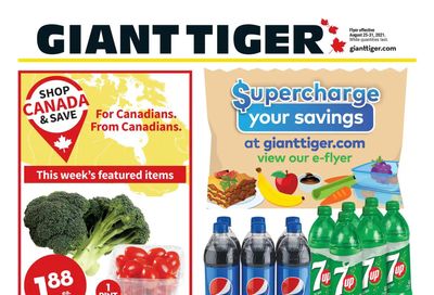 Giant Tiger (Atlantic) Flyer August 25 to 31