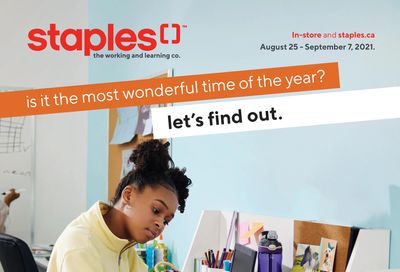 Staples Back to School Flyer August 25 to September 7