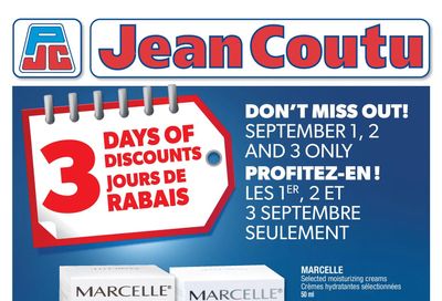 Jean Coutu (NB) Flyer August 27 to September 2