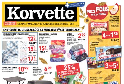 Korvette Flyer August 26 to September 1
