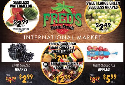 Fred's Farm Fresh Flyer August 25 to 31