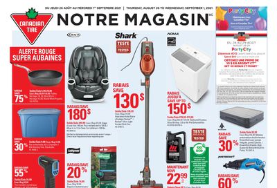 Canadian Tire (QC) Flyer August 26 to September 1