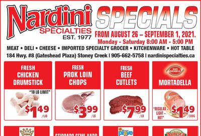 Nardini Specialties Flyer August 26 to September 1