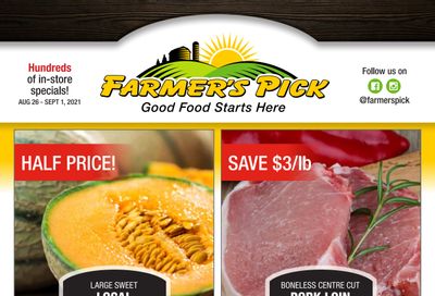 Farmer's Pick Flyer August 26 to September 1