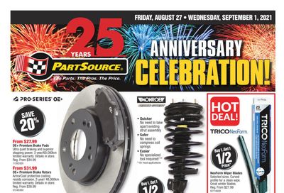 PartSource Flyer August 27 to September 1