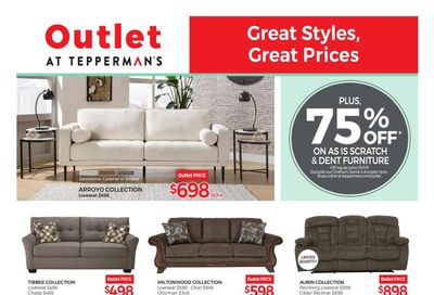 Outlet at Tepperman's Flyer August 27 to September 2