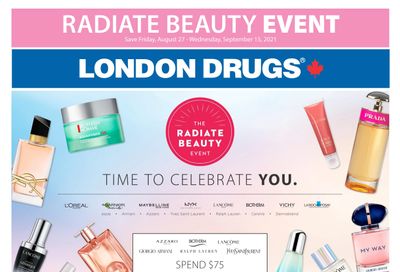 London Drugs Radiate Beauty Event Flyer August 27 to September 15