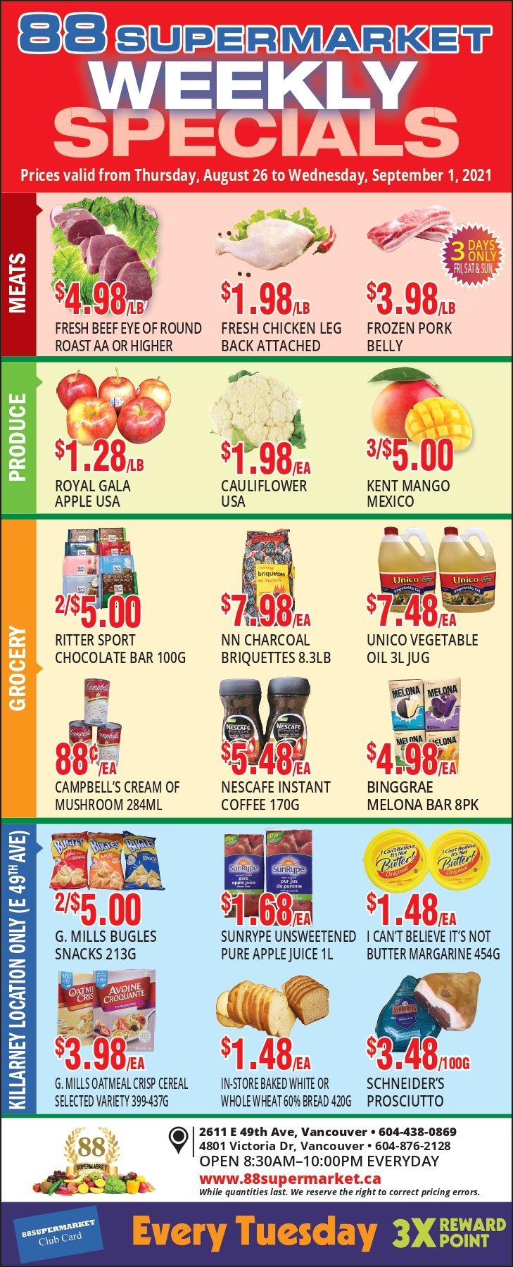 88 Supermarket Flyer August 26 to September 1