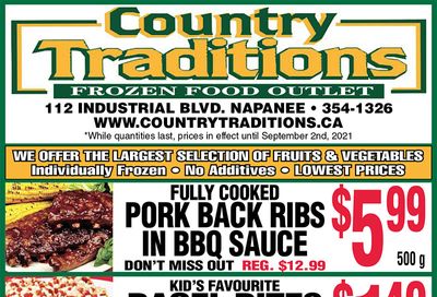 Country Traditions Flyer August 26 to September 2