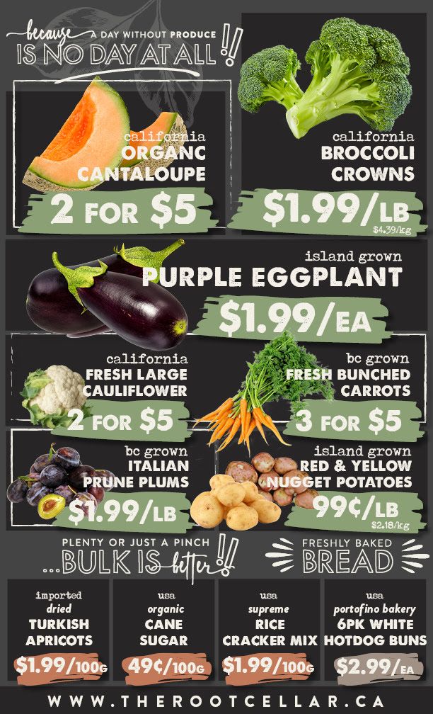 The Root Cellar Flyer August 26 to September 1