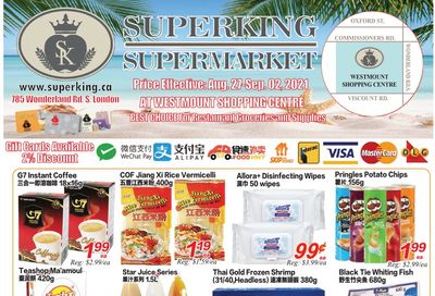 Superking Supermarket (London) Flyer August 27 to September 2