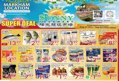 Sunny Foodmart (Markham) Flyer August 27 to September 2