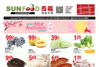 Sunfood Supermarket Flyer August 27 to September 2