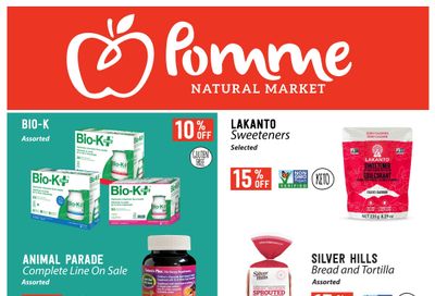 Pomme Natural Market Monthly Flyer August 26 to September 29