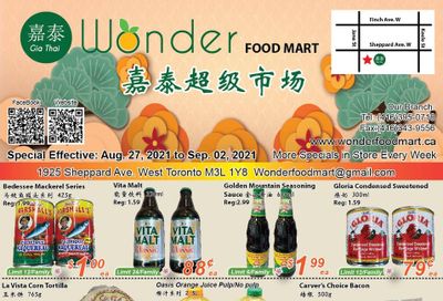 Wonder Food Mart Flyer August 27 to September 2