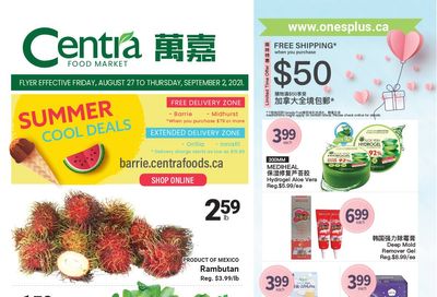 Centra Foods (Barrie) Flyer August 27 to September 2