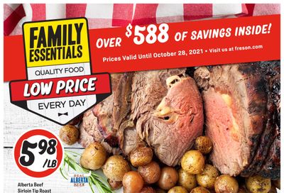 Freson Bros. Family Essentials Flyer August 27 to October 28