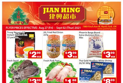 Jian Hing Supermarket (North York) Flyer August 27 to September 2