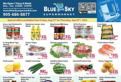 Blue Sky Supermarket (Pickering) Flyer August 27 to September 2 