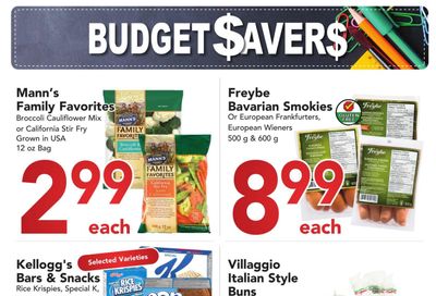 Buy-Low Foods Budget Savers Flyer August 22 to September 25