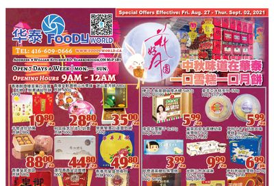 Foody World Flyer August 27 to September 2