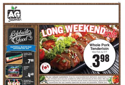 AG Foods Flyer August 29 to September 4