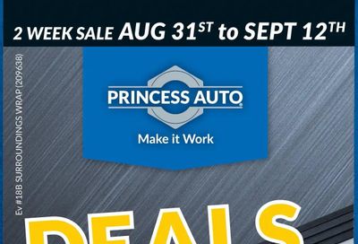 Princess Auto Flyer August 31 to September 12