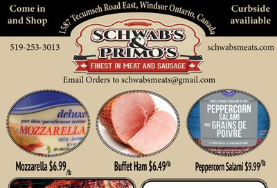 Schwab's & Primo's Flyer August 31 to September 4