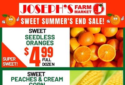 Joseph's Farm Market Flyer September 1 to 6