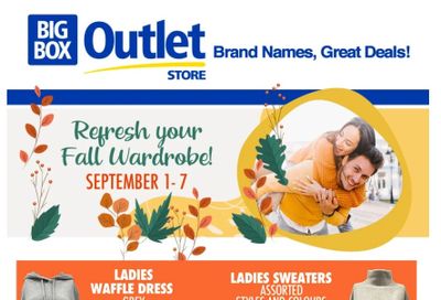 Big Box Outlet Store Flyer September 1 to 7