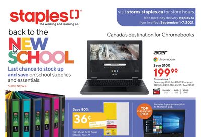 Staples Flyer September 1 to 7