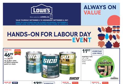 Lowe's Flyer September 2 to 8