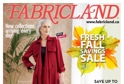 Fabricland (ON) Flyer September 1 to 30