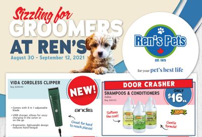 Ren's Pets Depot Grooming Sale Flyer August 30 to September 12