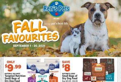 Ren's Pets Depot Fall Favourites Flyer September 1 to 30