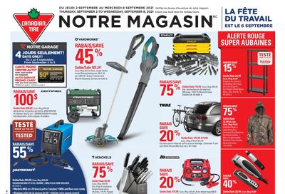 Canadian Tire (QC) Flyer September 2 to 8