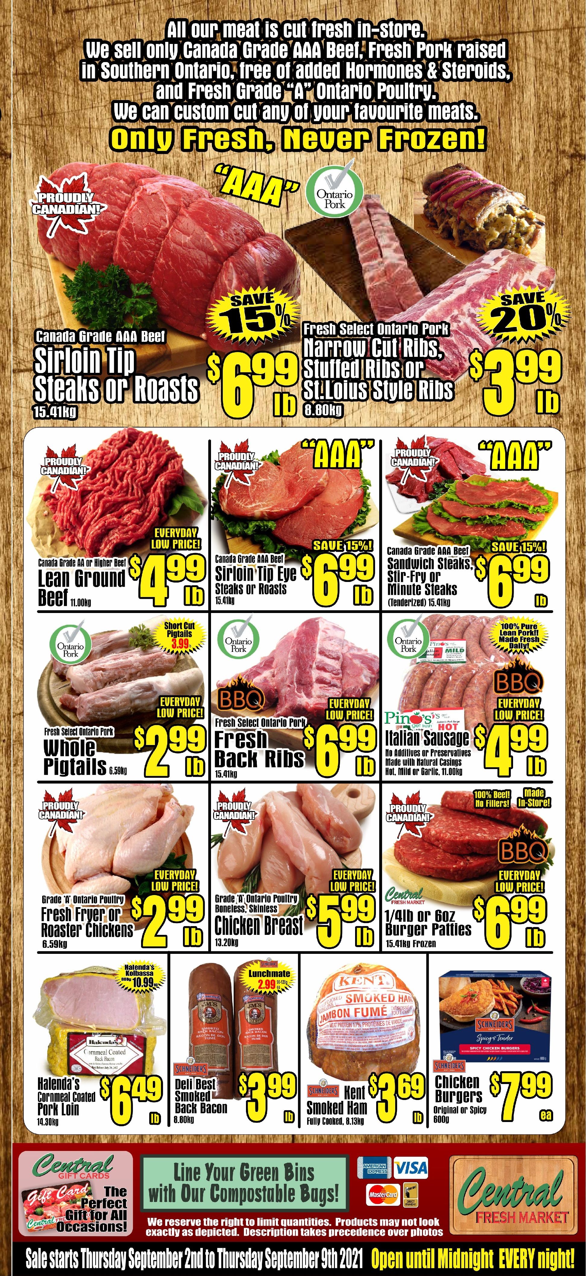 Central Fresh Market Flyer September 2 to 9