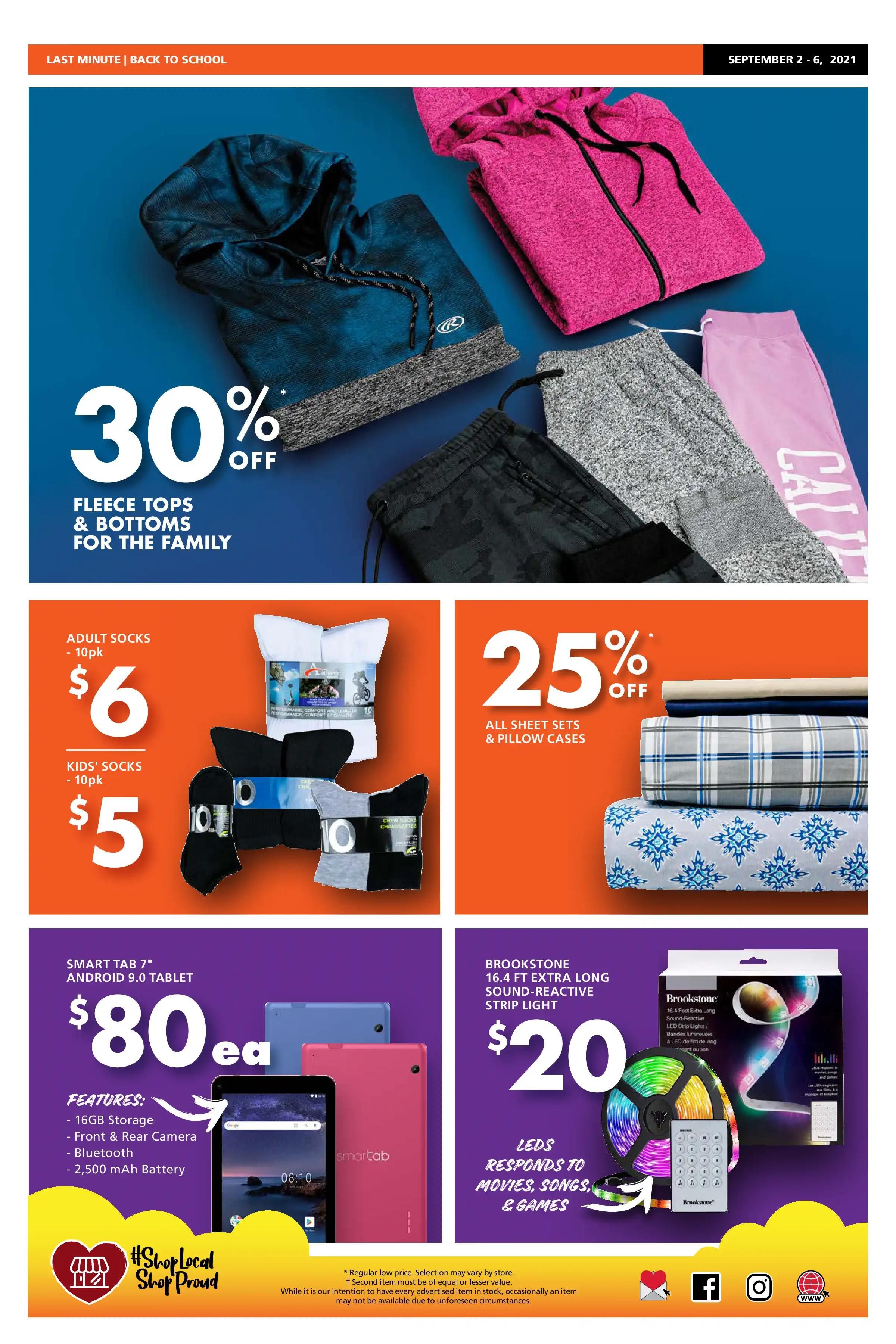 The Bargain Shop & Red Apple Stores Flyer September 2 to 6