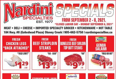 Nardini Specialties Flyer September 2 to 8