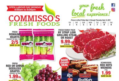 Commisso's Fresh Foods Flyer September 3 to 9