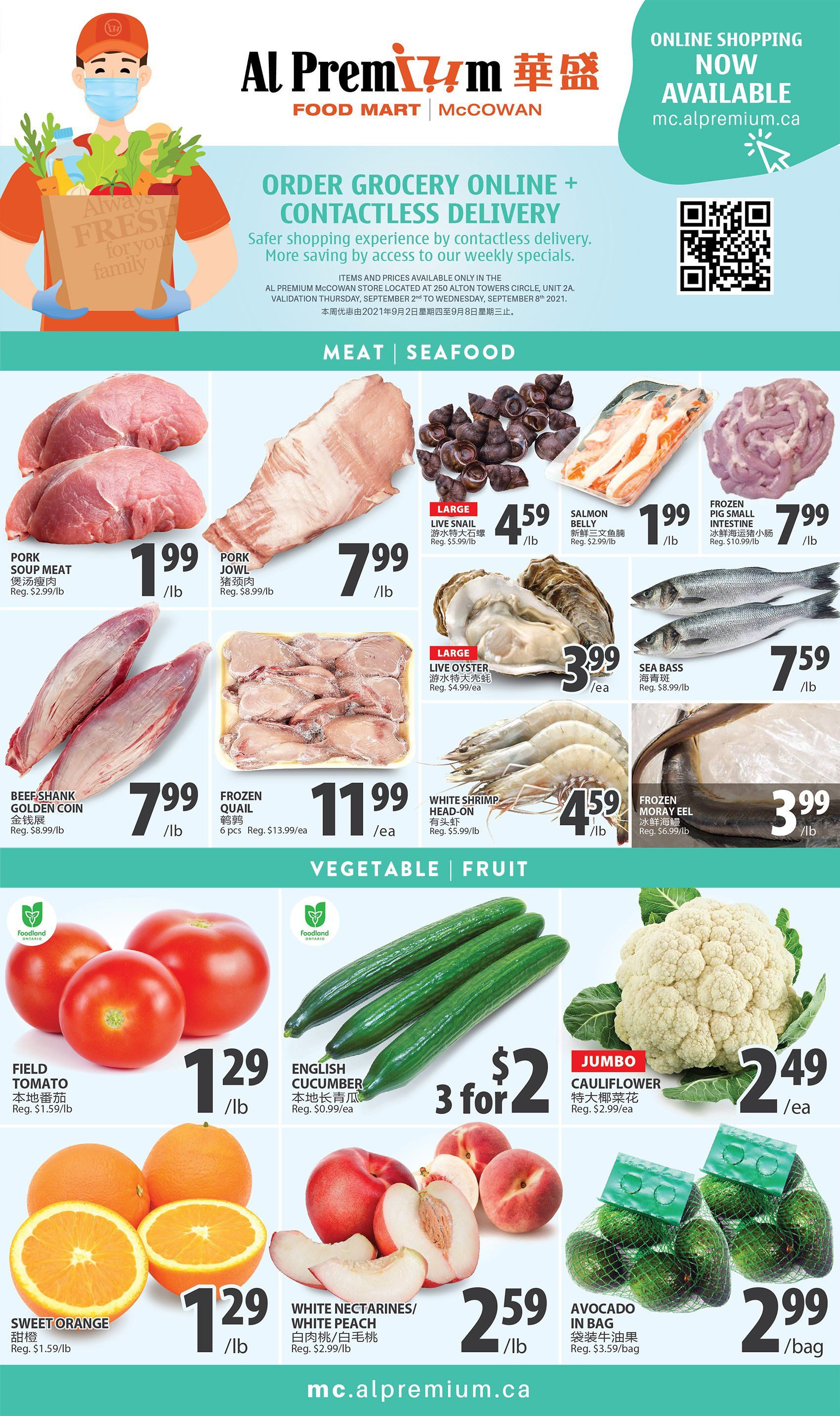 Al Premium Food Mart (McCowan) Flyer September 2 to 8