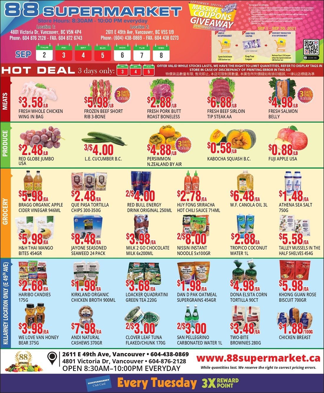 88 Supermarket Flyer September 2 to 8