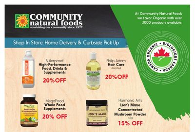Community Natural Foods Flyer September 2 to 8