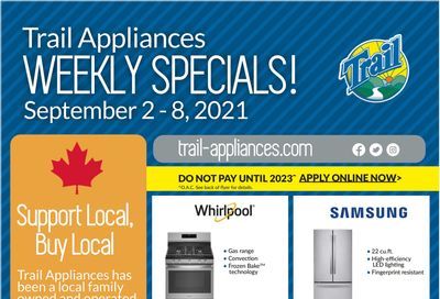 Trail Appliances (AB & SK) Flyer September 2 to 8